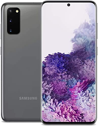 Samsung Electronics Store Samsung Galaxy S20 5G Android Smartphone SM-G981U US Version | Fingerprint ID & Facial Recognition | Long-Lasting Battery | for T-Mobile Only (Cosmic Gray, 128GB)