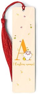 goleex personalized initial bookmark cat magnetic bookmarks customized name letter page markers cute reading gifts for book lovers kids women girls students adults at christmas