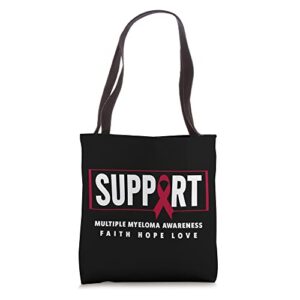 support multiple myeloma shirt – multiple myeloma awareness tote bag