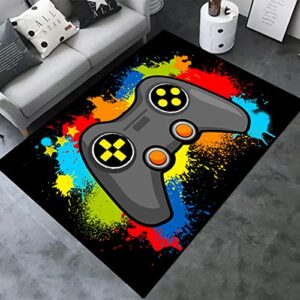 large game area rugs game consoles carpets non-slip polyester mat video games mat home decoration sofa floor rugs for gamer boys gaming room (g-4)
