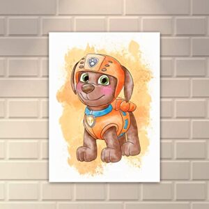 OzWood Crafts- Paw Patrol Wall Decor Poster Prints, Set of 6 FRAMELESS (8''x10''), Paw Patrol room decor for boys, Paw Set of 6 (8inchx10inch)