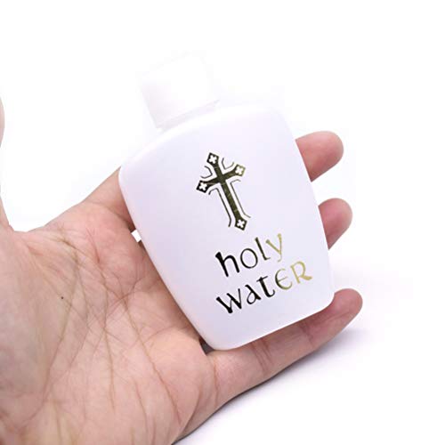 Eyomii 60 Pcs 60Ml Holy Water Bottles Refillable White Holy Water Bottles Holy Water Bottles with Screw Lid Empty Holy Water Bottles for Easter Party Church.