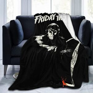 horror movie blanket for adults Ĵáŝŏň halloween Ṽŏŏŕĥèèŝ blankets sofa bed couch chair soft fleece horror blankets and throws 50″x40″
