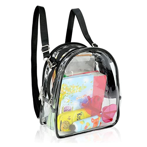 Mildbeer Clear Bag Stadium Approved Clear Mini Backpack, Clear Concert Backpack Purse, Clear Stadium Bag, Festival Bag