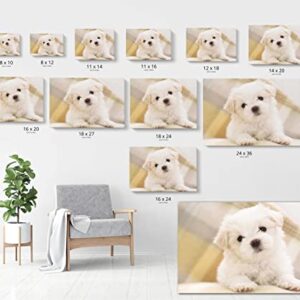 Wall-Art Supplies Custom Canvas Prints with Your Photos 18"×12" Personalized Oil Painting Portrait Canvas for Family Friends Gifts your Photo