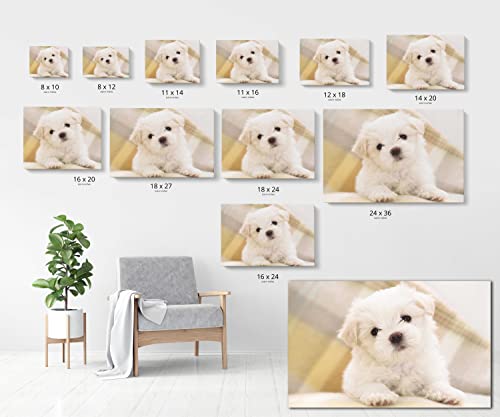 Wall-Art Supplies Custom Canvas Prints with Your Photos 18"×12" Personalized Oil Painting Portrait Canvas for Family Friends Gifts your Photo