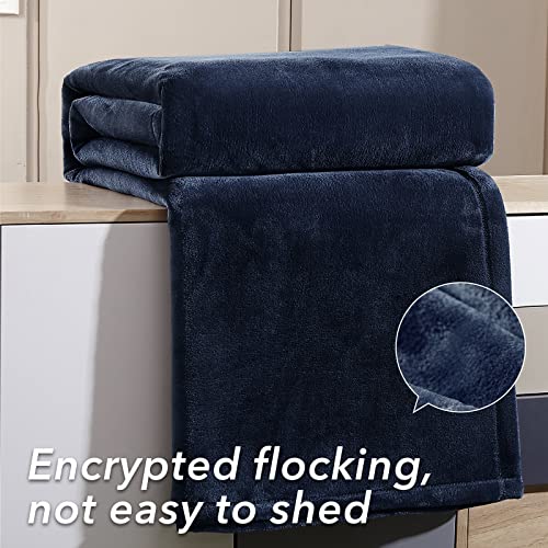 LBRO2M Flannel Fleece Bed Blanket, King Size Super Soft Warm Fuzzy Microfiber Velvet Plush Throw Lightweight Cozy Couch Blankets, All Season Use