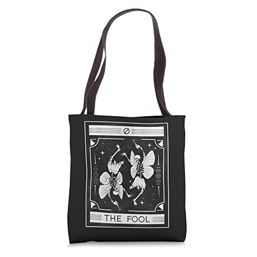 Fairycore Aesthetic Fairy Skeleton Tarot Card The Fool Tote Bag