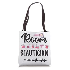 cleaning lady cleaner housekeeping tote bag