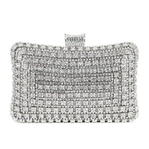 naimo womens sparkly rhinestone clutch purse bling crystal evening bag handbag for wedding party prom bride