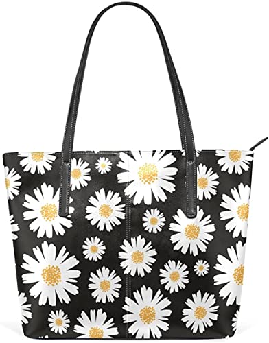 Zoyen Women Handbag Tote Bag Small Fresh Daisy Flowers Shoulder Bags Handle Satchel Purses