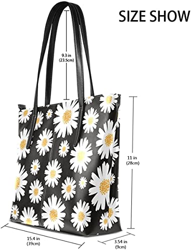 Zoyen Women Handbag Tote Bag Small Fresh Daisy Flowers Shoulder Bags Handle Satchel Purses