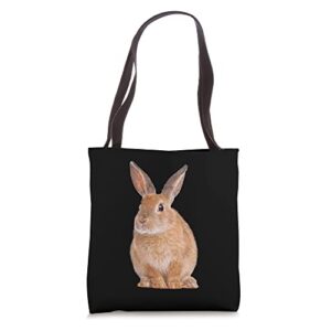 cute rabbit fluffy bunny easter animal pet lover tote bag