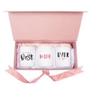 candle gift set for mom | box of 3 scented candle gifts | christmas or birthday gifts for a mom | best mom ever gifts | unique gift ideas for mothers day | arrive beautifully gift boxed