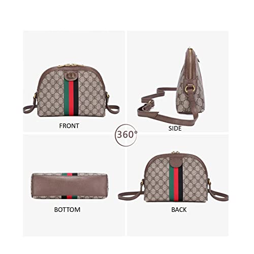 Crossbody Handbags for Women Shoulder Satchel Bag Leather Purse Classic Clutch Handbag with Adjustable Strap