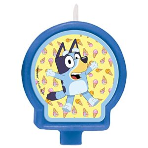 bluey birthday candle – 2 3/5″ x 2 2/5″ | multicolor | 1 pc.