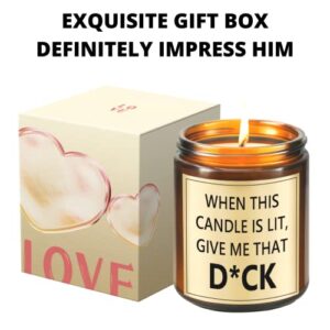 Naughty Gifts for Him - Gifts for Husband, Gifts for Boyfriend, Couples Gifts, Husband Gifts, Boyfriend Gifts, Husband Birthday Gift, Valentines Day Gifts, Lavender Candle