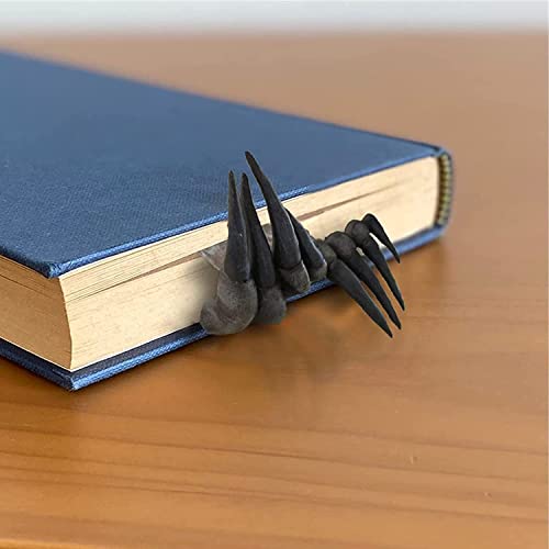 Thriller Demon Hand Bookmark - Creepy Devils Hands Bookmark, 3D Latex Material Creative Halloween Decor, for Book Lovers Gifts (2 Bookmarks)