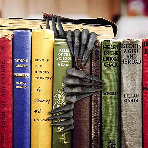 Thriller Demon Hand Bookmark - Creepy Devils Hands Bookmark, 3D Latex Material Creative Halloween Decor, for Book Lovers Gifts (2 Bookmarks)