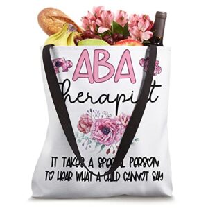 ABA Therapist Applied Behavior Analysis Therapist Tote Bag