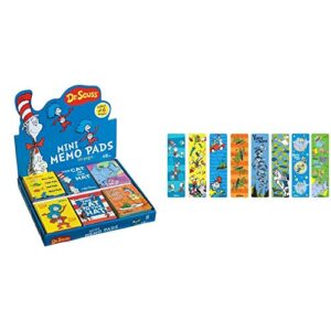 raymond geddes dr seuss mini memo pad (pack of 48) & 66869 dr seuss assorted bookmarks for kids (pack of 50)