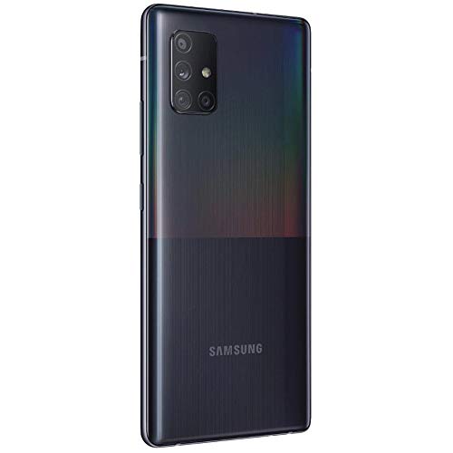 Samsung Galaxy A71 5G (128GB, 6GB) 6.7" AMOLED+, Snapdragon 765G, 4500mAh Battery, Global 5G Volte GSM AT&T Unlocked (T-Mobile, Metro, Straight Talk) US Warranty A716U (Prism Cube Black)