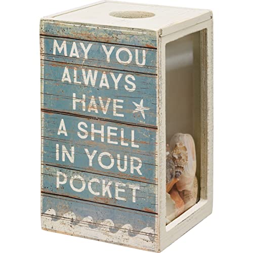 Primitives by Kathy May You Always Have A Shell In Your Pocket I Always Take A Little Piece Of The Beach Home Home Décor Shell Holder