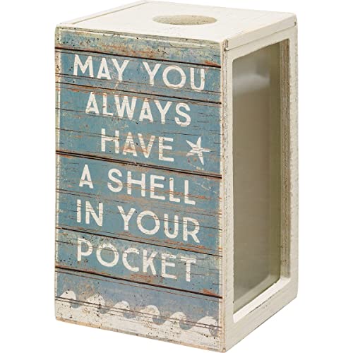 Primitives by Kathy May You Always Have A Shell In Your Pocket I Always Take A Little Piece Of The Beach Home Home Décor Shell Holder