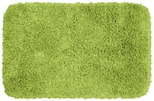 garland rug jazz shaggy nylon washable bath rug, 24 in. x 40 in, lime green