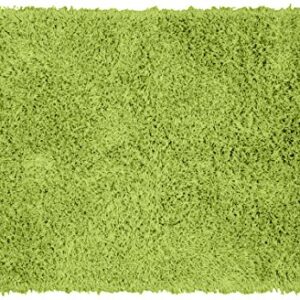 Garland Rug Jazz Shaggy Nylon Washable Bath Rug, 24 in. x 40 in, Lime Green