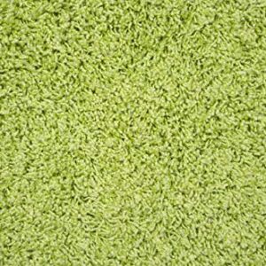 Garland Rug Jazz Shaggy Nylon Washable Bath Rug, 24 in. x 40 in, Lime Green