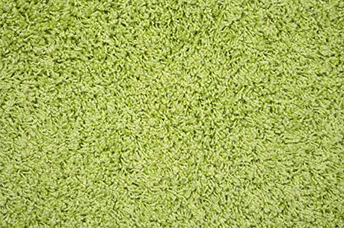 Garland Rug Jazz Shaggy Nylon Washable Bath Rug, 24 in. x 40 in, Lime Green