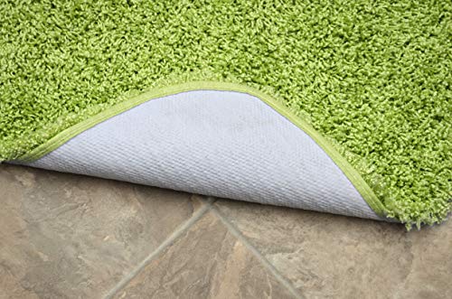 Garland Rug Jazz Shaggy Nylon Washable Bath Rug, 24 in. x 40 in, Lime Green