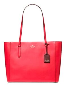 kate spade new york schuyler medium leather tote shoulder bag in bright rose