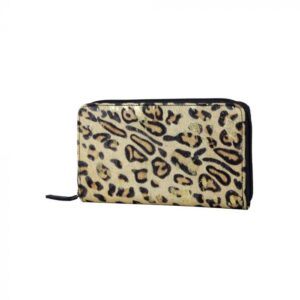 Tan & Brown Western Zippered Handheld Clutch for Women