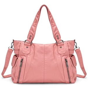 uborse purses for women large hobo bags satchel shoulder bag washed pu leather tote bag top handle handbags