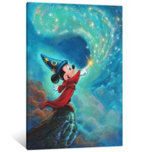 liinh cartoon mickey fantasias canvas art poster and wall art picture print modern family bedroom decor posters 16x24inch(40x60cm)