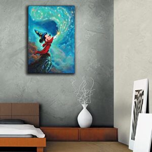 LIINH Cartoon Mickey Fantasias Canvas Art Poster And Wall Art Picture Print Modern Family Bedroom Decor Posters 16x24inch(40x60cm)