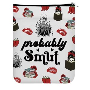 maofaed probably smut book sleeve smut reader gift smut lover gift book lover gift for girls bookworm gift (probably smut)