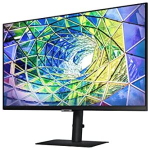 SAMSUNG S80A Computer Monitor, 27 Inch 4K , Vertical , USB C , HDR10 (1 Billion Colors), Built-in Speakers (LS27A800UNNXZA)