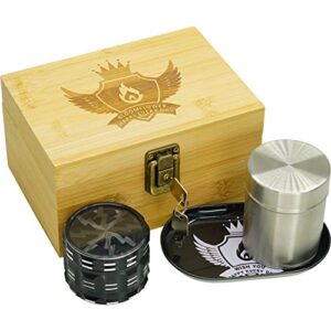 stash box combo kit with accessories, locking box gift container set for accessories