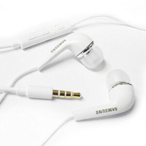 samsung ehs64avfwe 3.5mm ehs64 stereo headset with remote and mic – original oem – non-retail packaging – white