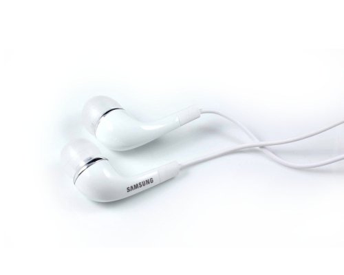 Samsung EHS64AVFWE 3.5mm EHS64 Stereo Headset with Remote and Mic - Original OEM - Non-Retail Packaging - White