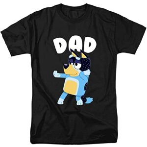 blueys dad shirt, blueys dog cartoon shirt adult birthday, fathers day for mens, dad, daddy, father husband (design 1)
