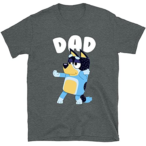 Blueys Dad Shirt, Blueys Dog Cartoon Shirt Adult Birthday, Fathers Day for Mens, Dad, Daddy, Father Husband (Design 1)