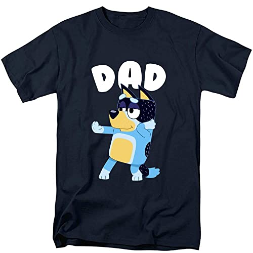 Blueys Dad Shirt, Blueys Dog Cartoon Shirt Adult Birthday, Fathers Day for Mens, Dad, Daddy, Father Husband (Design 1)