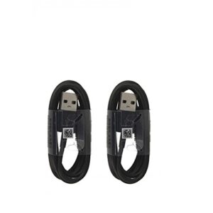 Two (2) OEM Samsung USB-C Data Charging Cables for Galaxy S9/S9 Plus/S8/S8+/Note8 - Black EP-DG950CBE- Bulk Packaging