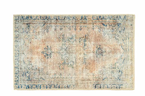 Monolia Machine Washable Area Rugs Perfect for Living Room Rugs,Bathroom Runner, Kitchen Rug, Bedroom Rugs, Entryway Rug, Persian Home Decor, Floor Decoration (2' X 3')