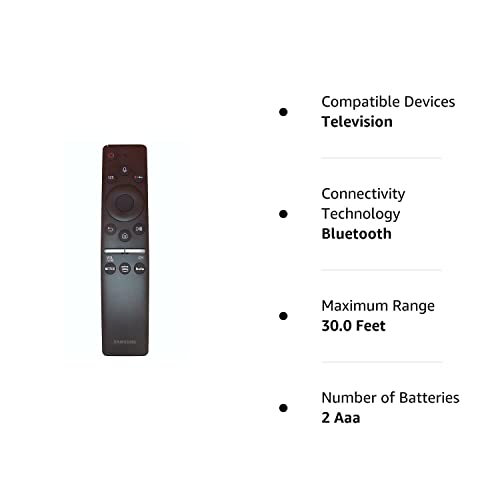 OEM Samsung BN59-01312G TV Remote Control with Bluetooth Netflix Prime Video Hulu Voice Command Button