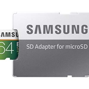 SAMSUNG (MB-ME64GA/AM) 64GB 100MB/s (U3) MicroSDXC EVO Select Memory Card with Full-Size Adapter